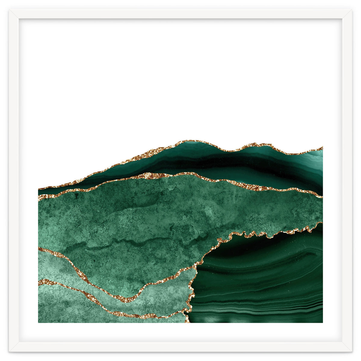 Emerald & Gold Agate Texture 06