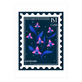 Bedfordshire Bee Orchid Postage Stamp (Print Only) thumbnail