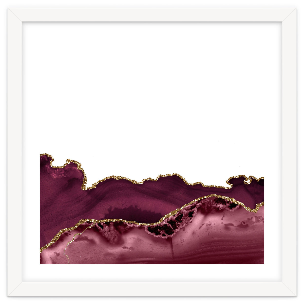 Burgundy & Gold Agate Texture 30