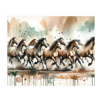 Running Horses Panorama (Print Only)