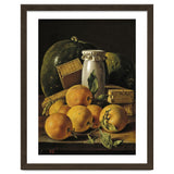 Luis Egidio Meléndez / 'Still Life of Oranges, Watermelon, a Pot, and Boxes of Cake', ca.  1760. thumbnail