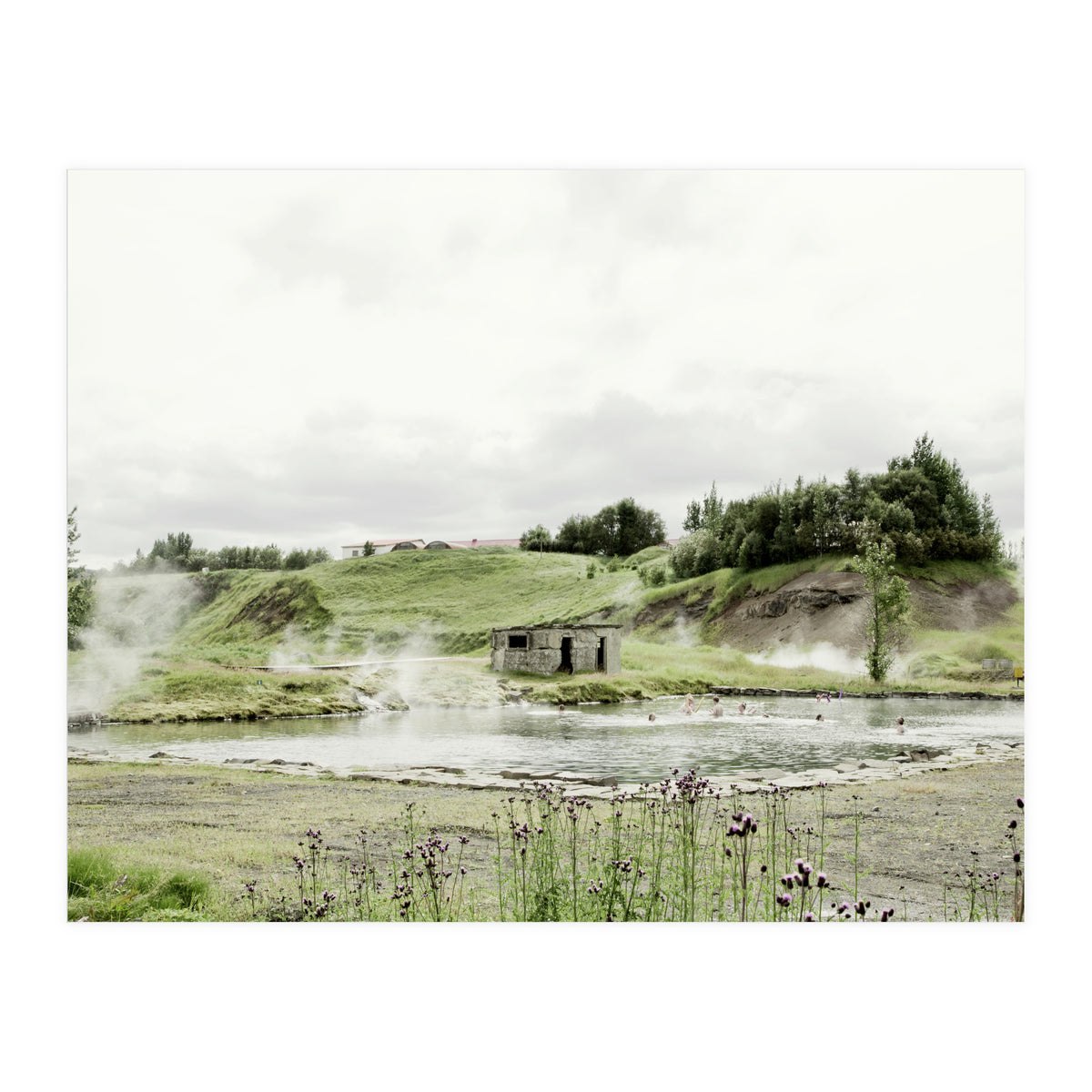 A natural hot spring bath - Iceland  (Print Only)