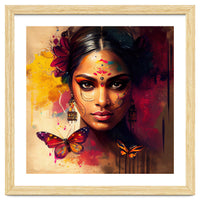 Golden Butterfly Hindu Portrait