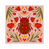 Beetle And Flowers (Print Only) thumbnail