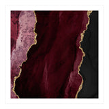 Burgundy & Gold Agate Texture 01 (Print Only) thumbnail