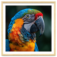 Close Up Of A Colorful Macaw Parrot