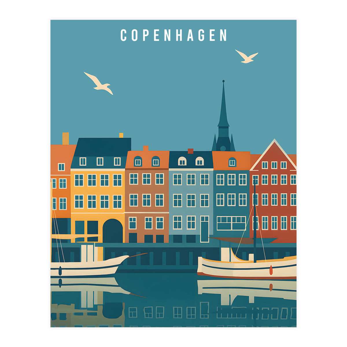 Copenhagen Denmark Scandinavian Design (Print Only)