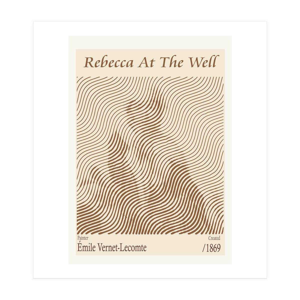 Rebecca At The Well – Émile Vernet Lecomte (1869) (Print Only)