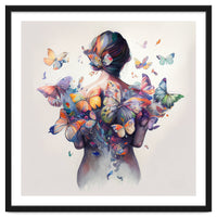 Watercolor Butterfly Embrace