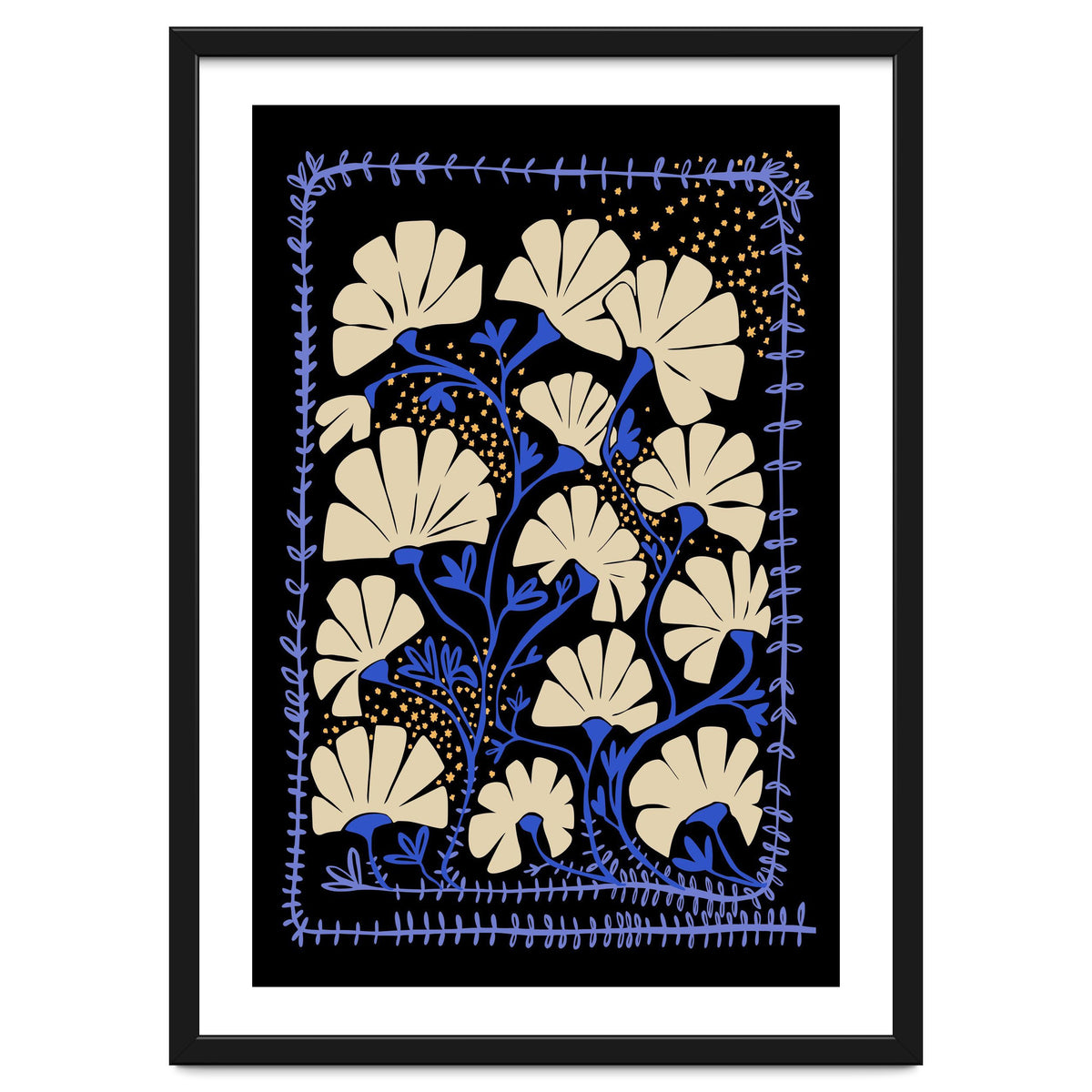 Klimts blooming  black