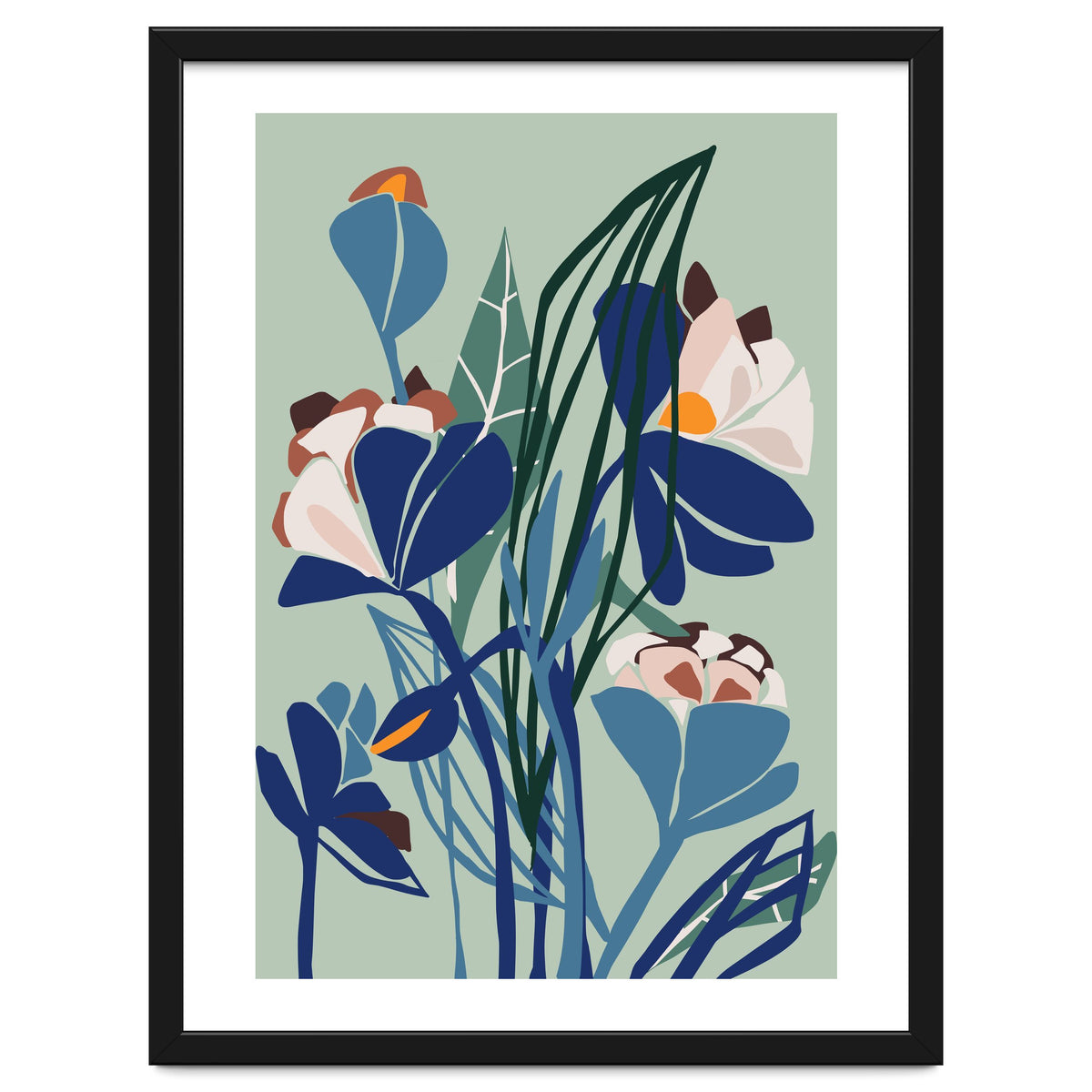 Florals At Night – Modern Illustration Light