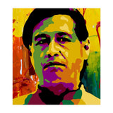Cesar Chavez Colorful Abstract Art (Print Only) thumbnail