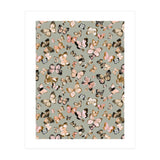 Flying Butterflies Gold Beige (Print Only) thumbnail
