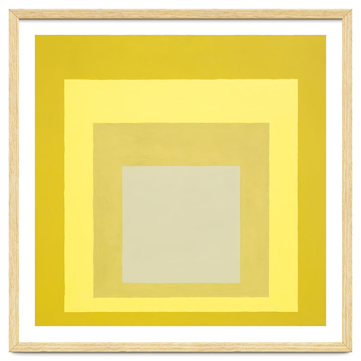 JOSEF ALBERS - HOMAGE TO THE SQUARE YELLOW WHITE