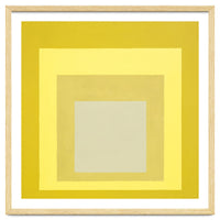 JOSEF ALBERS - HOMAGE TO THE SQUARE YELLOW WHITE