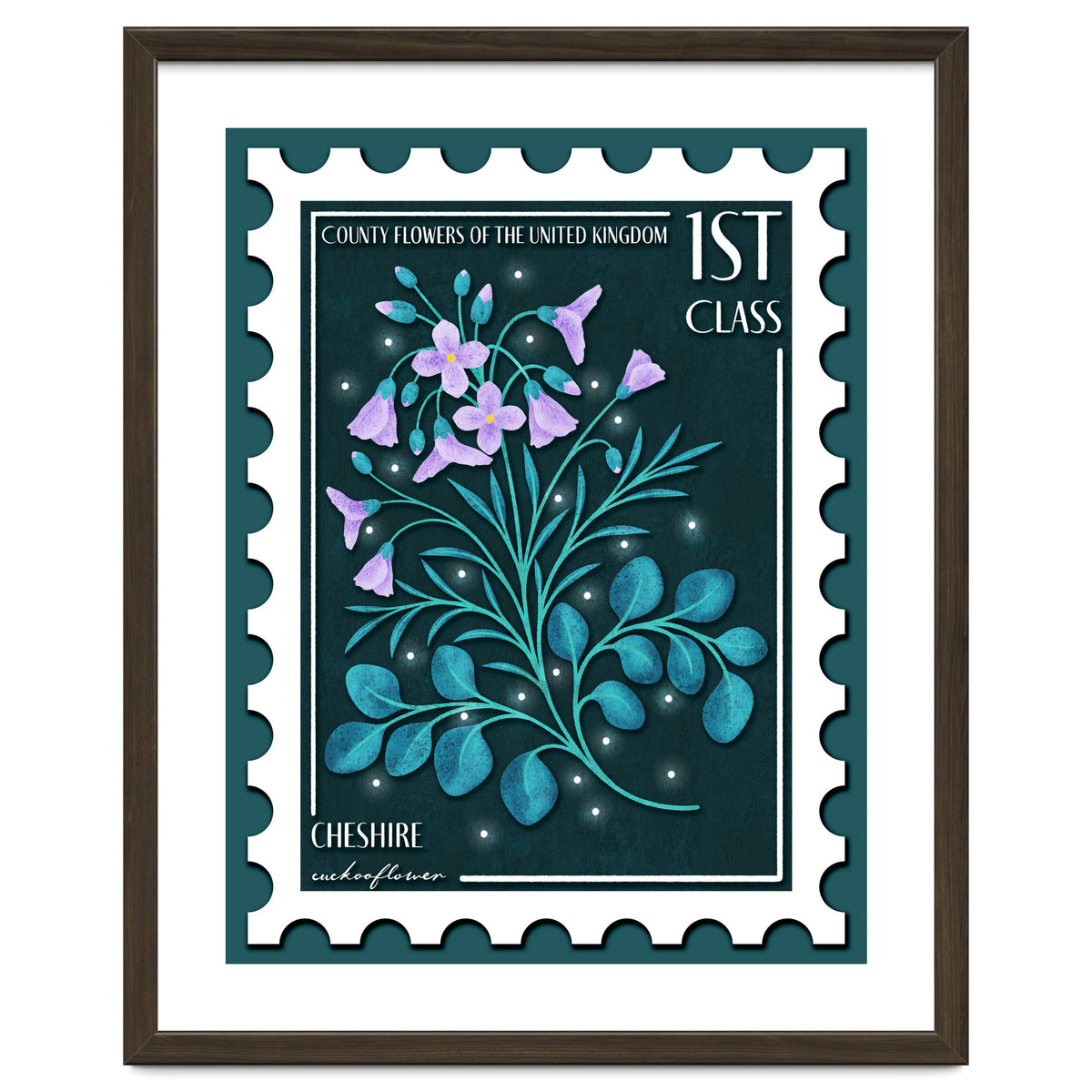 The Cheshire Cuckooflower Postage Stamp