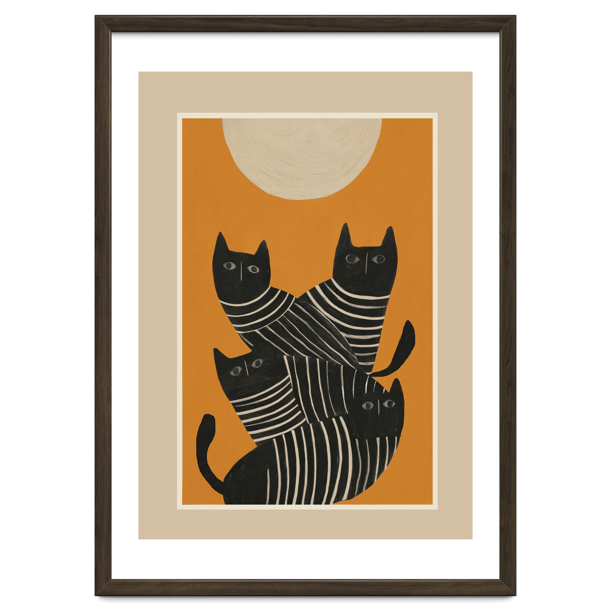 Abstract Black Cats