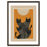 Abstract Black Cats