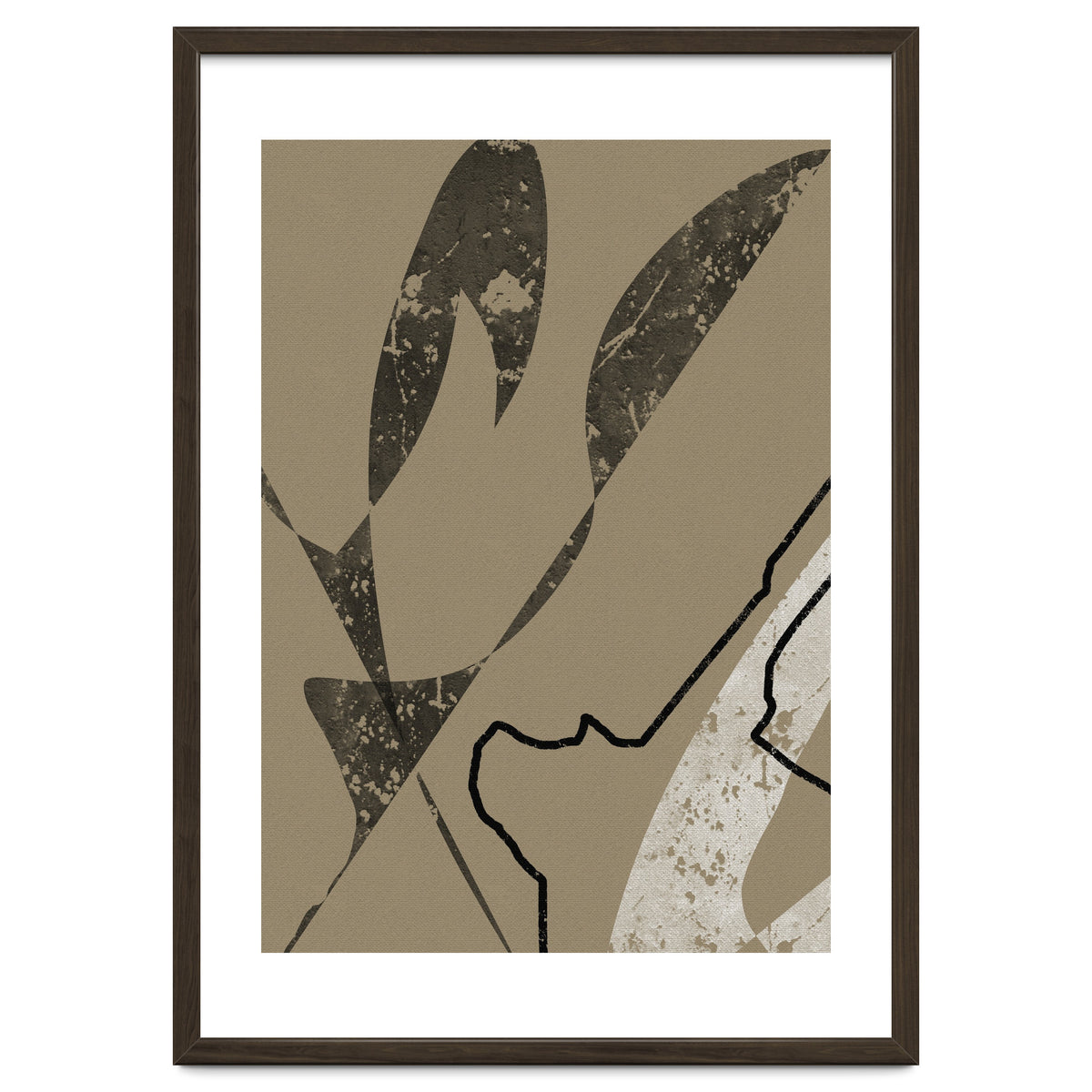 Black Line Minimalist Abstract