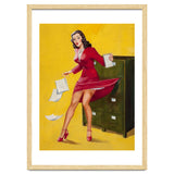 Pinup Girl In Office Accident thumbnail