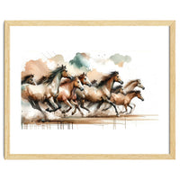 Horses Galloping