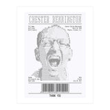 Receipt Art Chester Bennington (Print Only) thumbnail