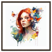 Red Hair Butterfly Reverie