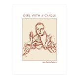 Girl With A Candle – Jean Baptiste Santerre (Print Only) thumbnail