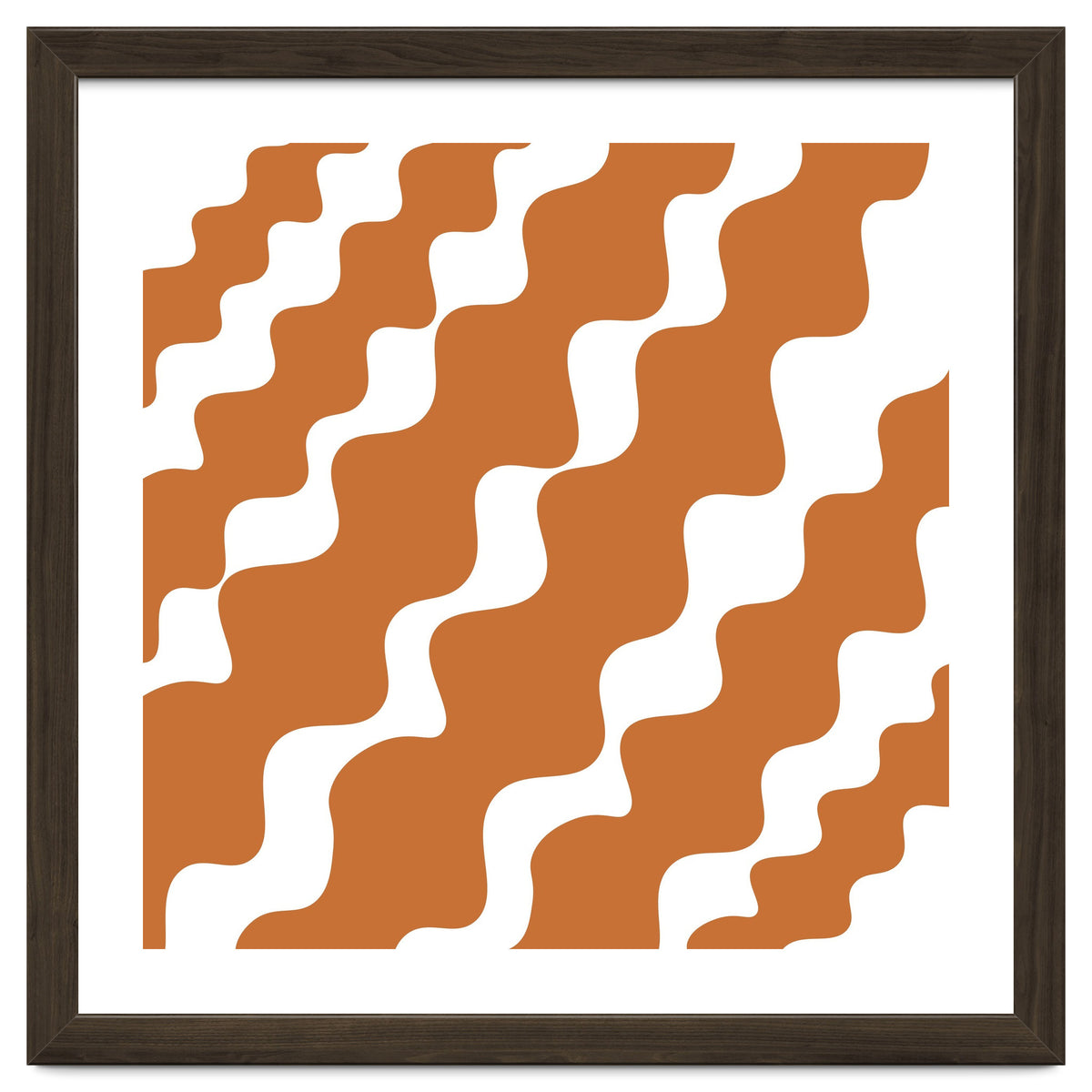 Brown Wavy Pattern