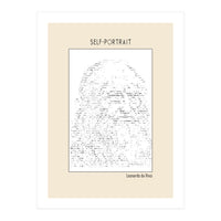 Self Portrait – Leonardo Da Vinci (ascii Art) (Print Only)