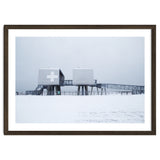 First aid house in the winter seascape thumbnail