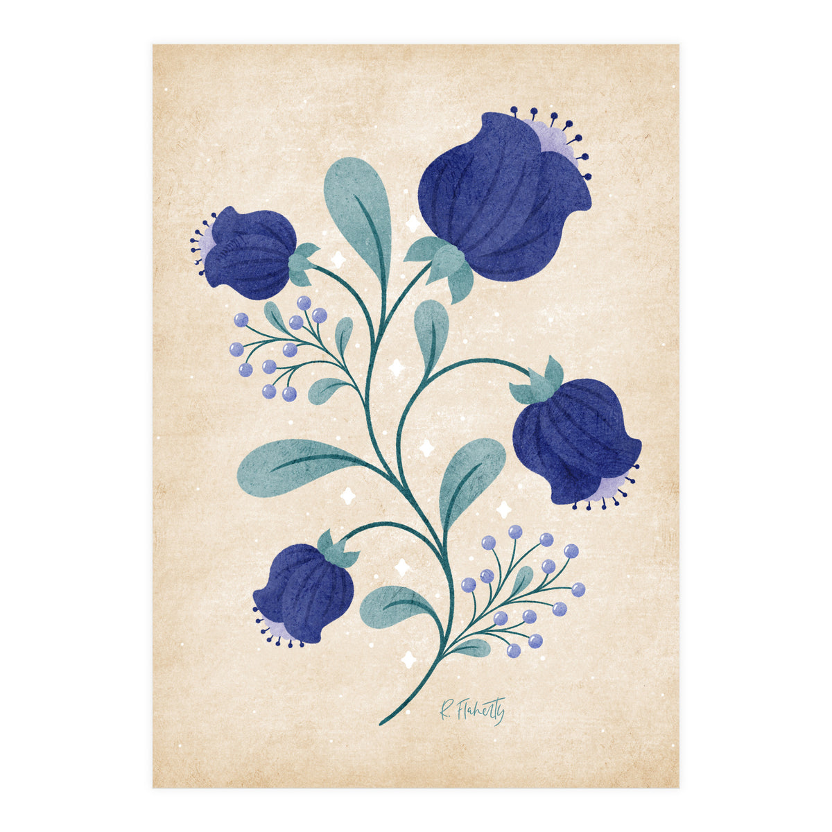 Blue Anemones Print Copy (Print Only)