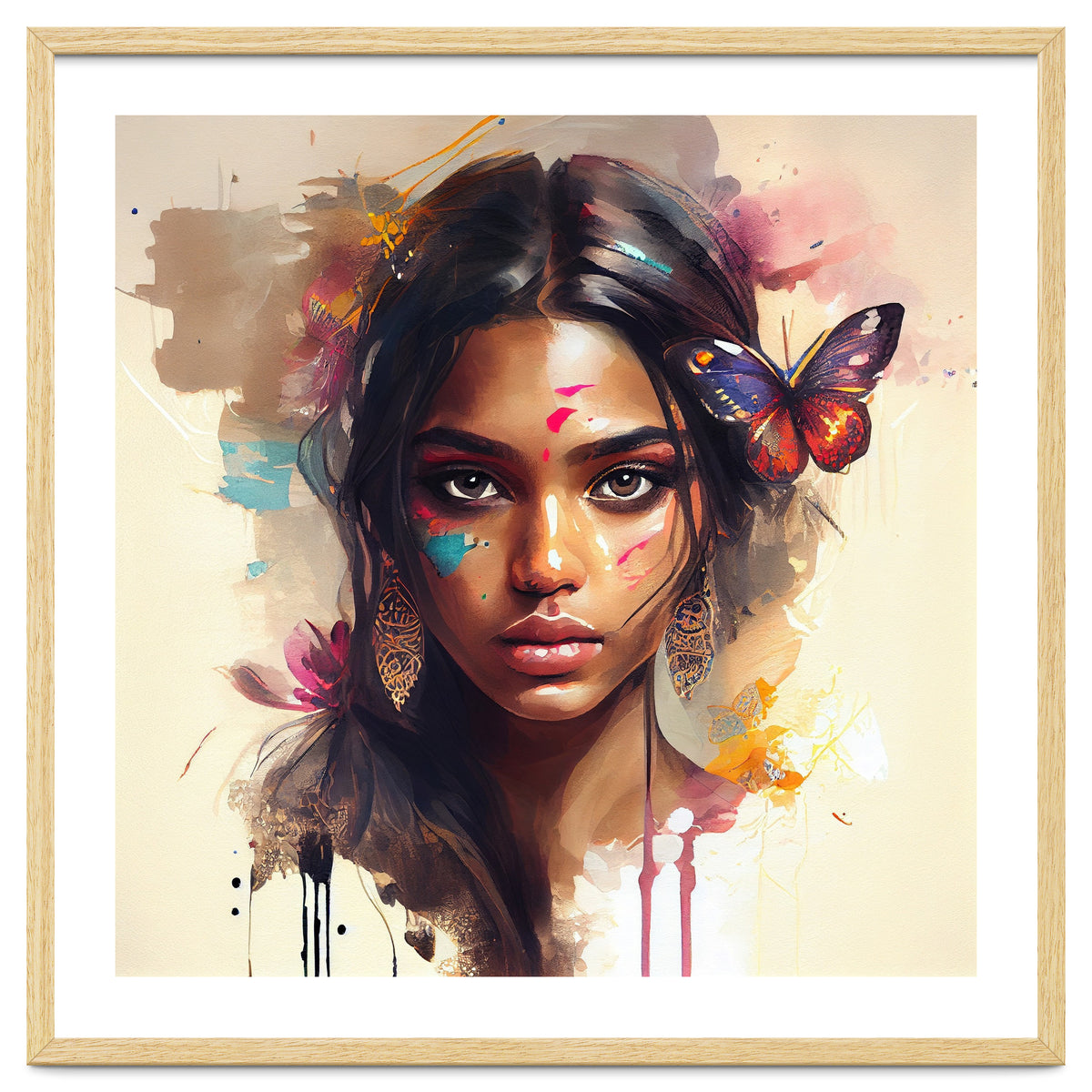 Watercolor Hindu Woman #1