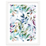 Watercolor Tranquility Leaves Mauve thumbnail