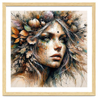 Harvest Crown Druid Woman Portrait