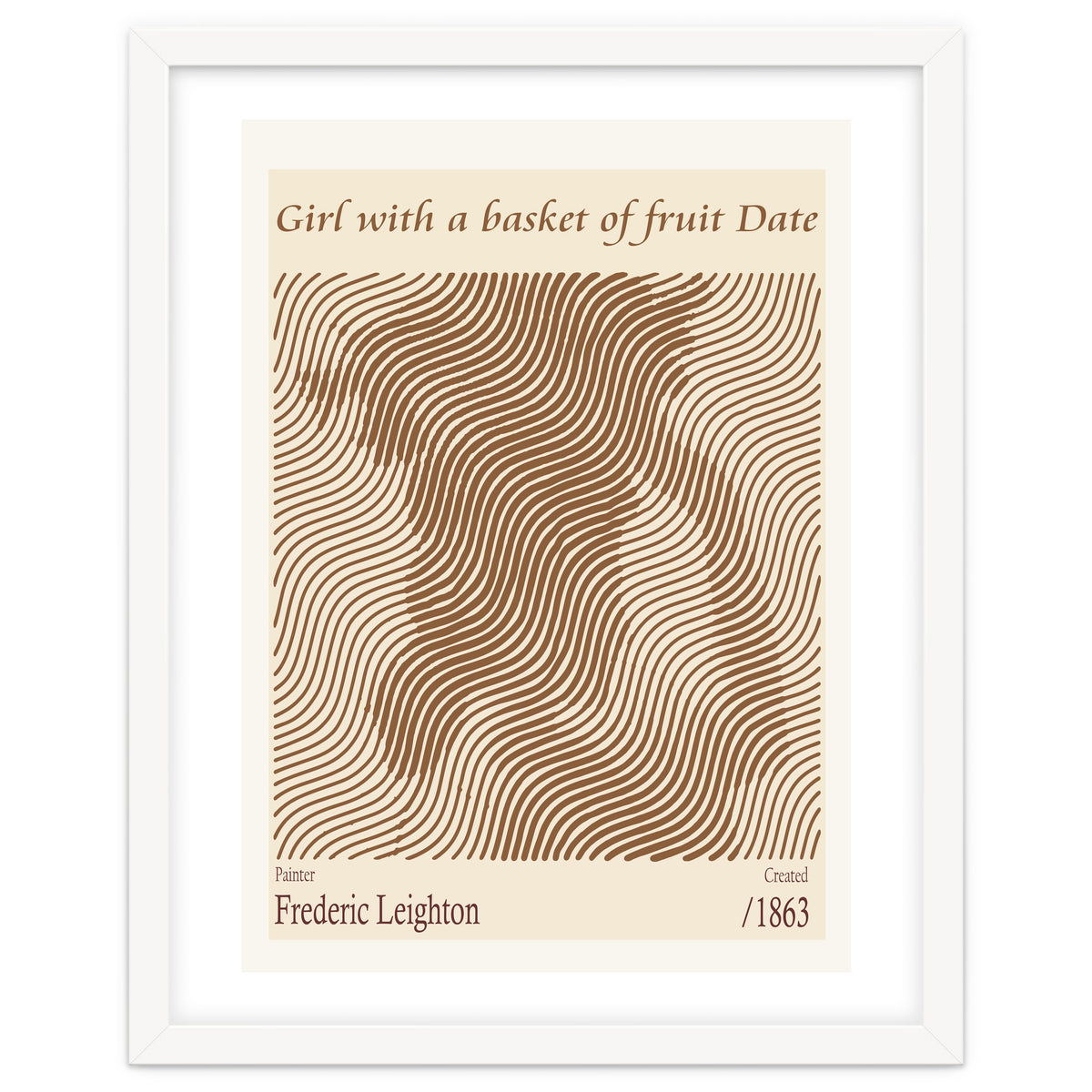 Girl With A Basket Of Fruit Date – Frederic Leighton (1863)