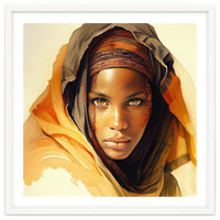 Watercolor Tuareg Woman #11