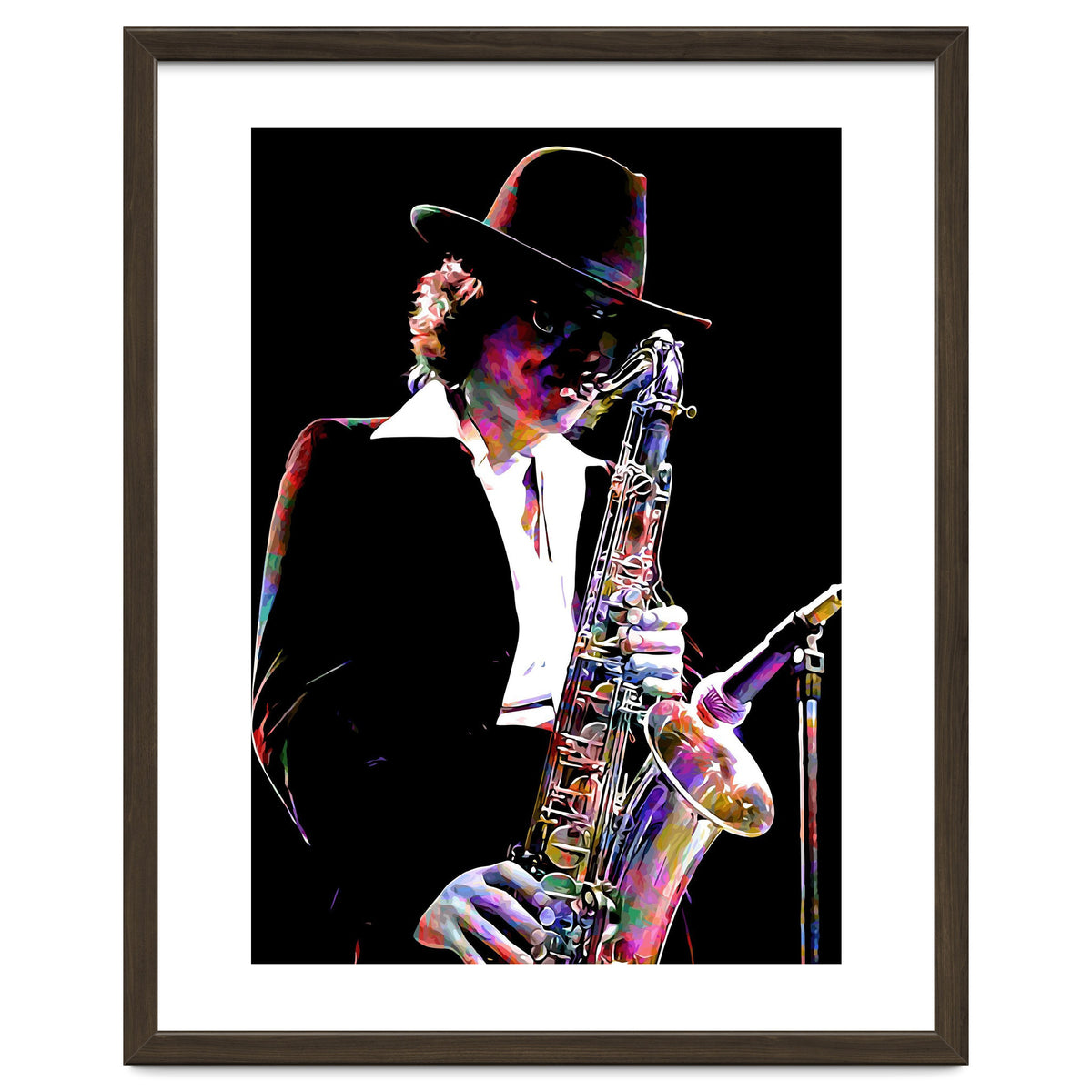 Gato Barbieri  Argentine Jazz Saxophonist Colorful Art