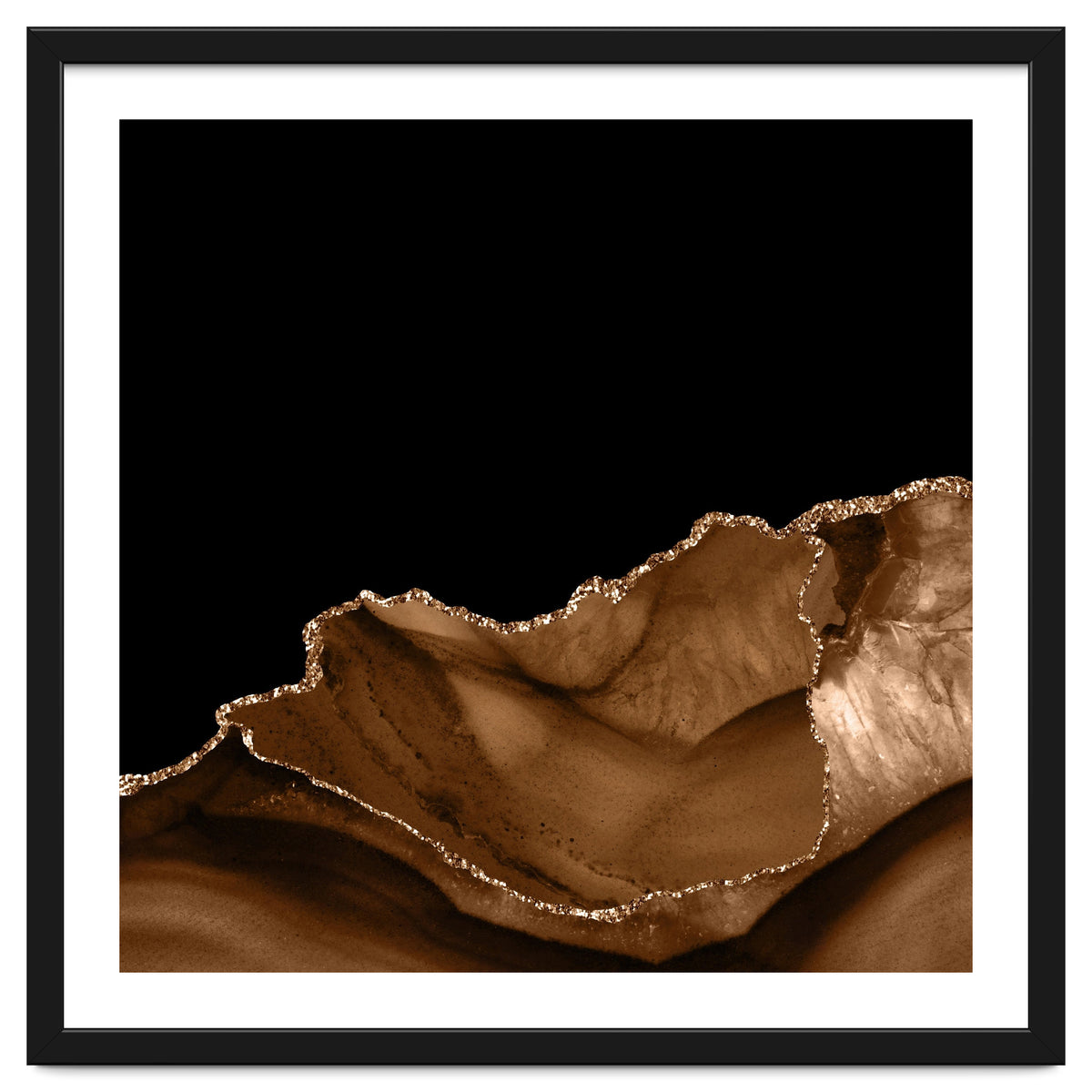 Brown & Gold Agate Texture 06