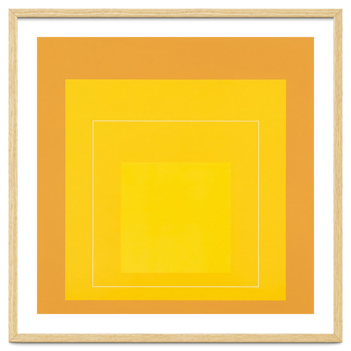 JOSEF ALBERS - HOMAGE TO THE SQUARE ORANGE YELLOW