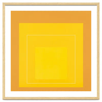 JOSEF ALBERS - HOMAGE TO THE SQUARE ORANGE YELLOW