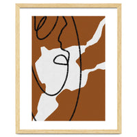 Abstract Brown and Black Lines