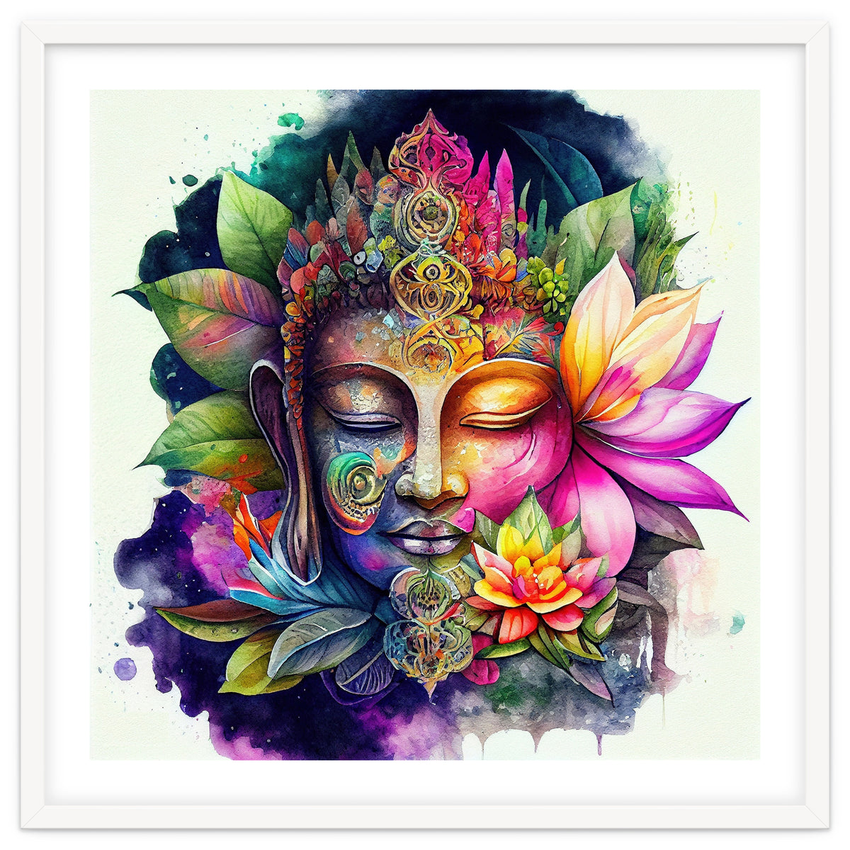 Floral Awakening Buddha