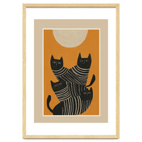 Abstract Black Cats