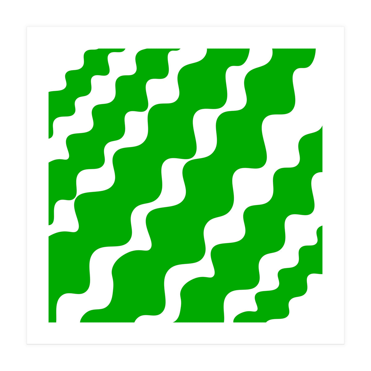Green Wavy (Print Only)