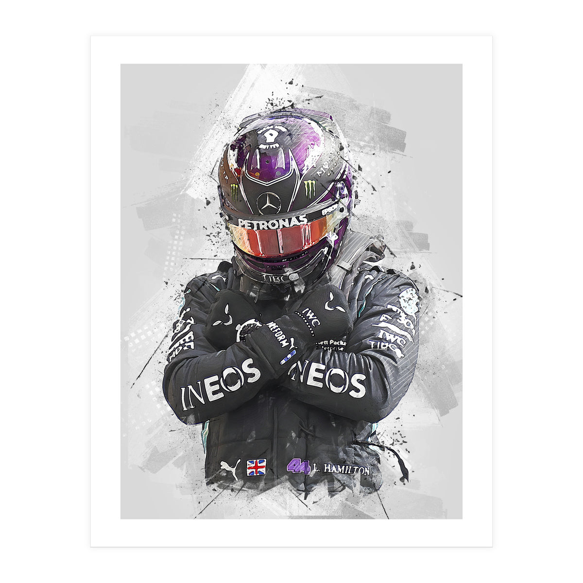 Lewis Hamilton F1 (Print Only)