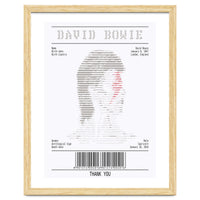 Receipt Art David Bowie