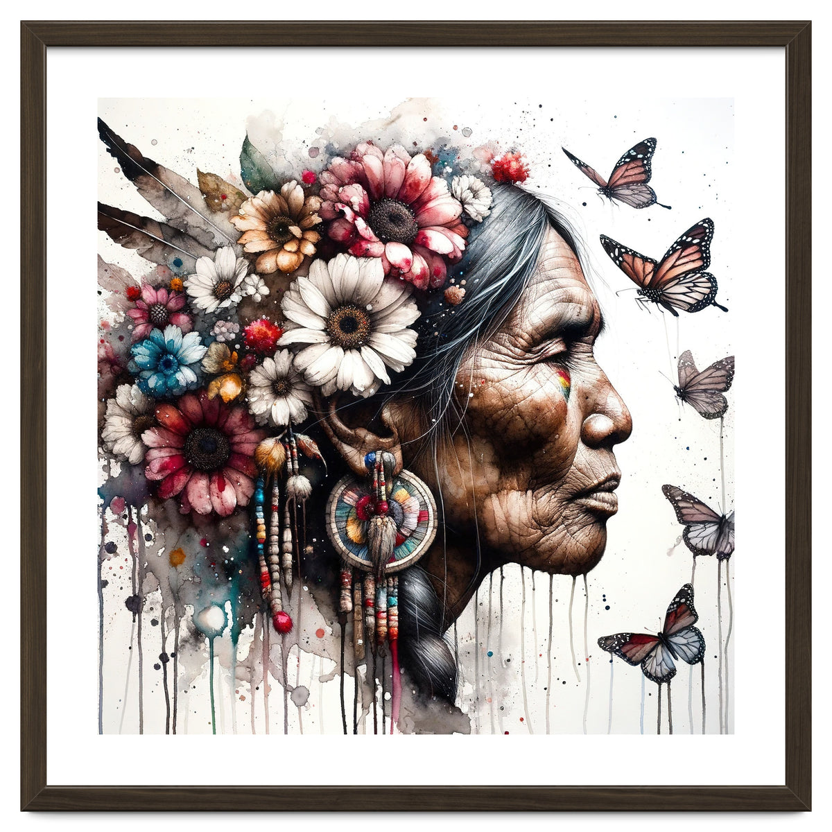 Matriarch With Wildflowers