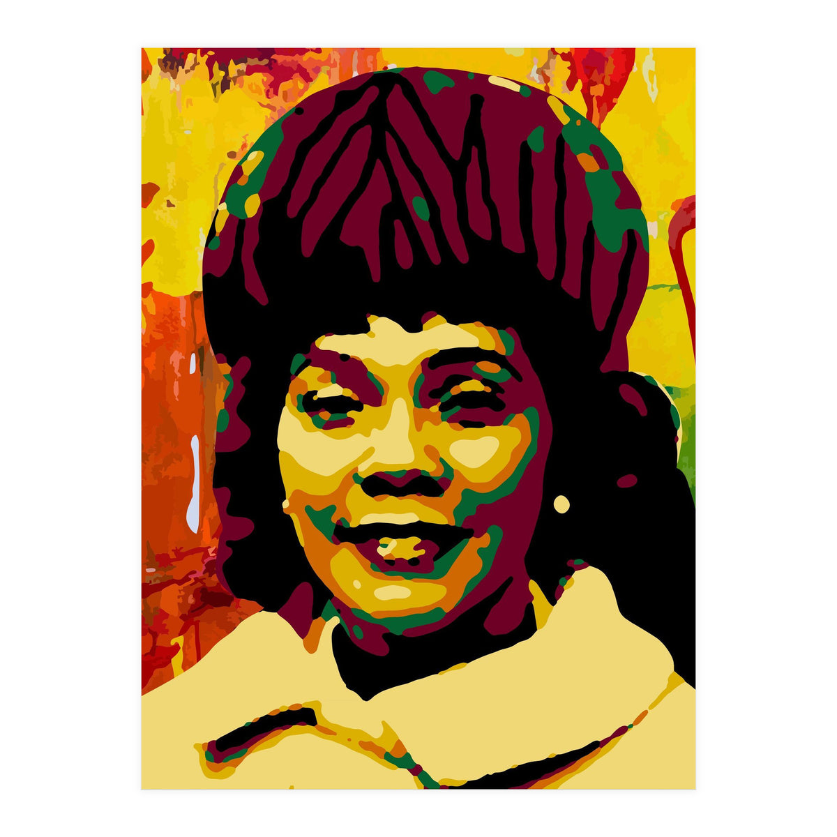 Coretta Scott King Colorful Abstract Art (Print Only)