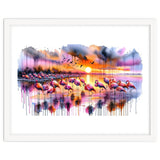 Flamingo Sunset On The Coast thumbnail